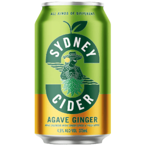 SYDNEY CIDER AGAVE GINGER 4.5% CAN 375ML