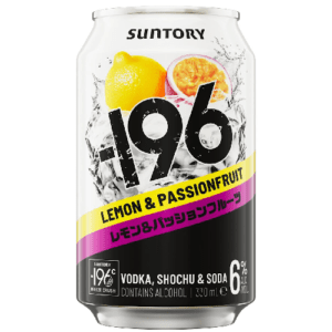 SUNTORY-196 LEMON PASSIONFRUIT 6% 330ML CAN