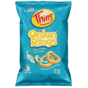 THINS ON RINGS SOUR CREAM & CHIVES 85GM