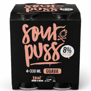 SOUR PUSS GUAVA 8% CAN 330ML